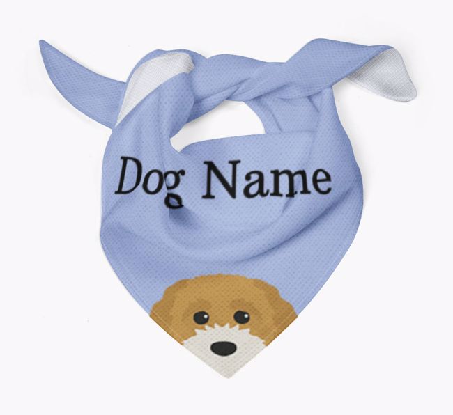 Personalized Dog Bandana with Peeking Yappicons for {dogsName}